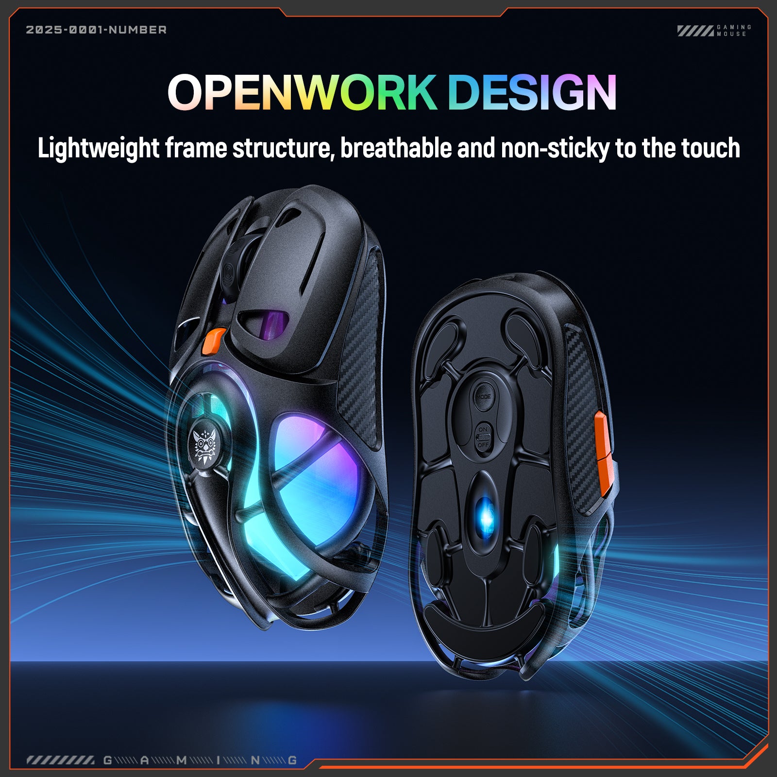 Siivton Wireless Gaming Mouse,2.4GHz and Bluetooth, 12800 DPI, 6 RGB Light Modes, 1000Hz Polling Rate, Compatible with Windows/Mac, Black