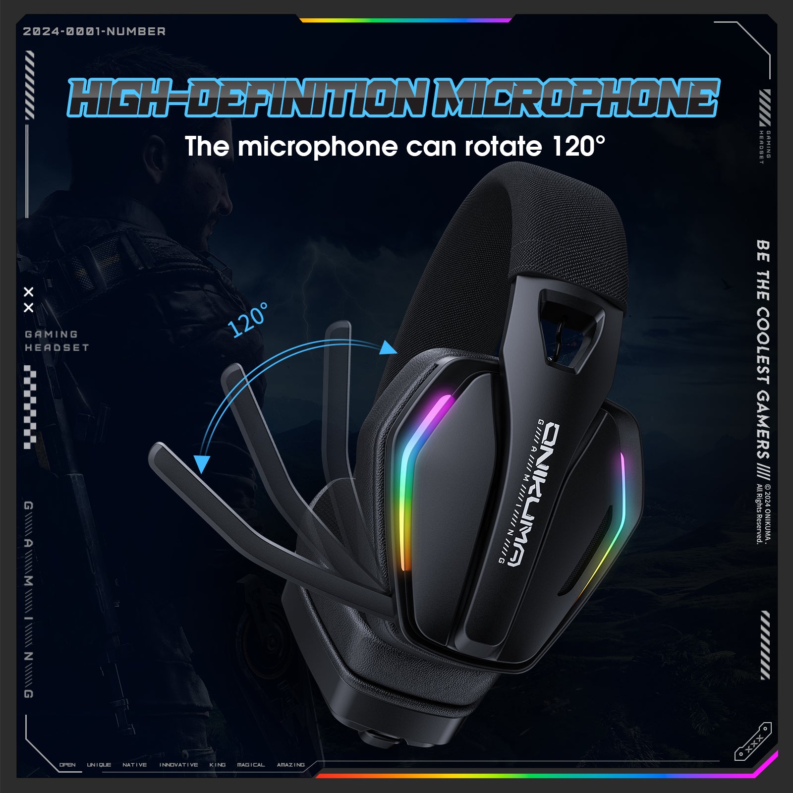 Siivton Wireless Bluetooth Gaming Headset with 2.4G, 60-Hour Playtime, 1000mAh Battery, Microphone for PS5, PS4, Switch, PC, Phone