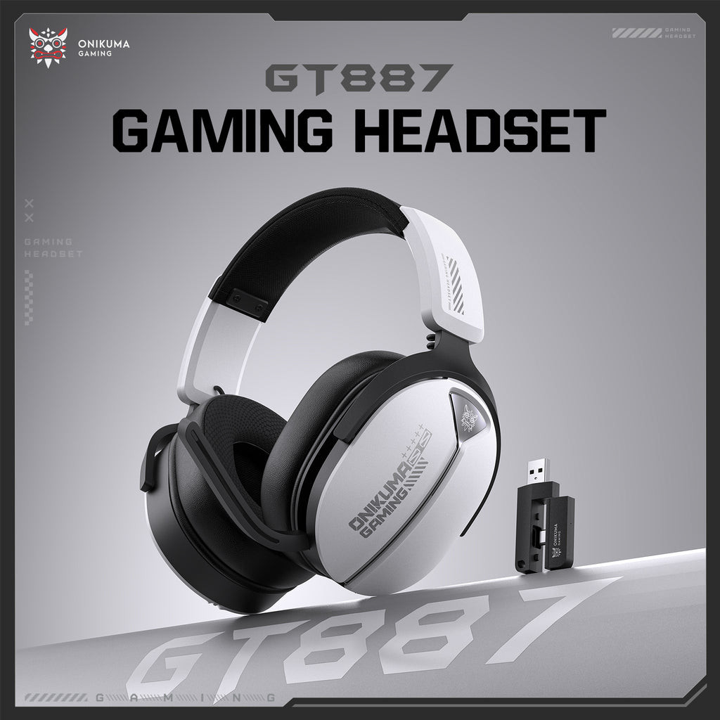 Siivton Wireless Gaming Headset with 60H Playtime, Bluetooth 5.4 & 2.4G Dual Mode, 950mAh Battery, Noise-Canceling Mic for PC,PS4,PS5,Switch,Mobile