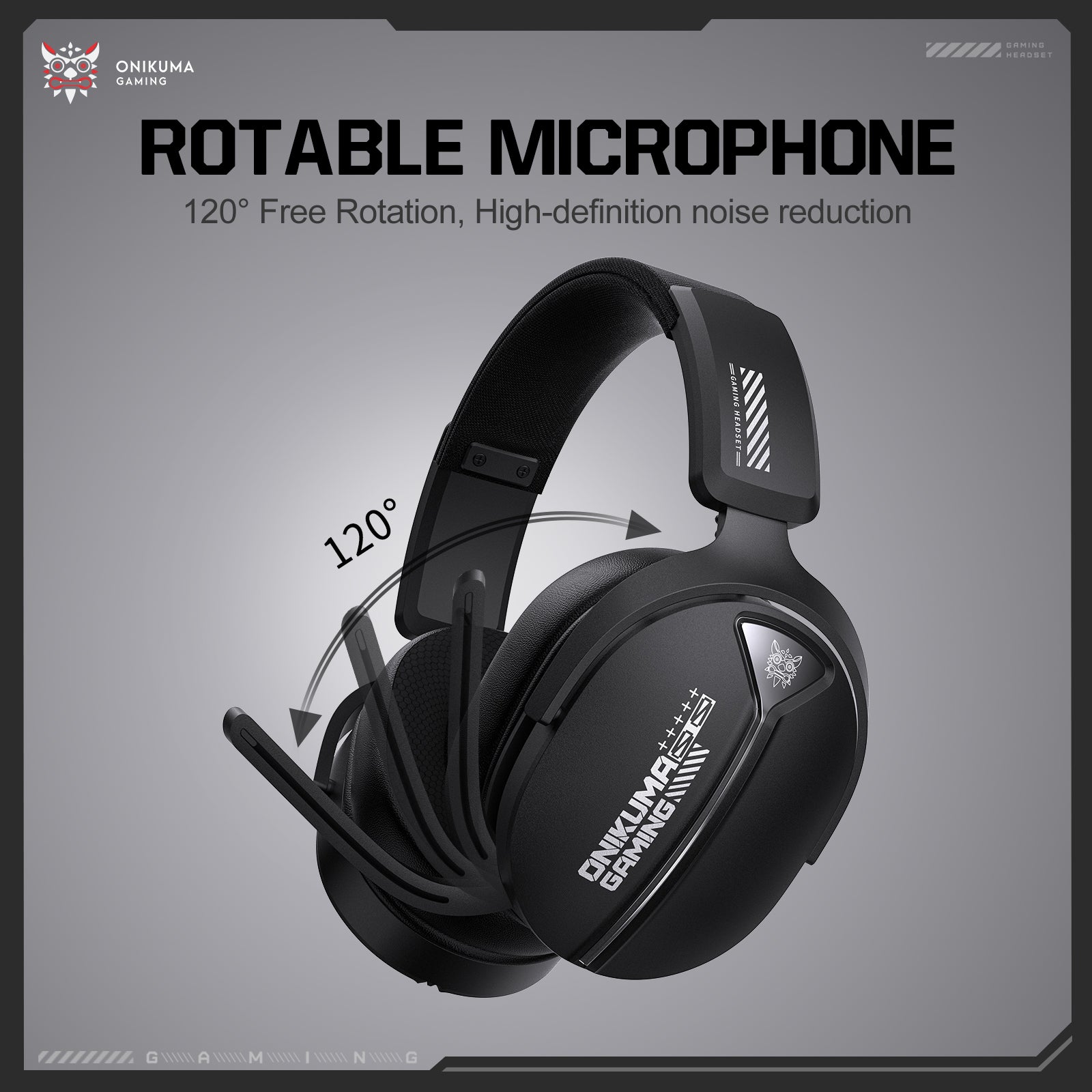 Siivton Wireless Gaming Headset with 60H Playtime, Bluetooth 5.4 & 2.4G Dual Mode, 950mAh Battery, Noise-Canceling Mic for PC,PS4,PS5,Switch,Mobile