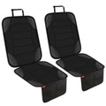 Siivton Car Seat Protector for Child Car Seat - Waterproof Non-Slip Leather Mat with 2 Mesh Pockets, Universal Seat Cover for Baby, Pets & Vehicles(2-Pack,Black)